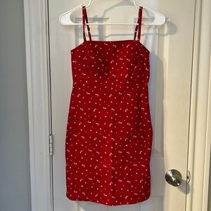 Hollister dress, size xs, color red, never worn